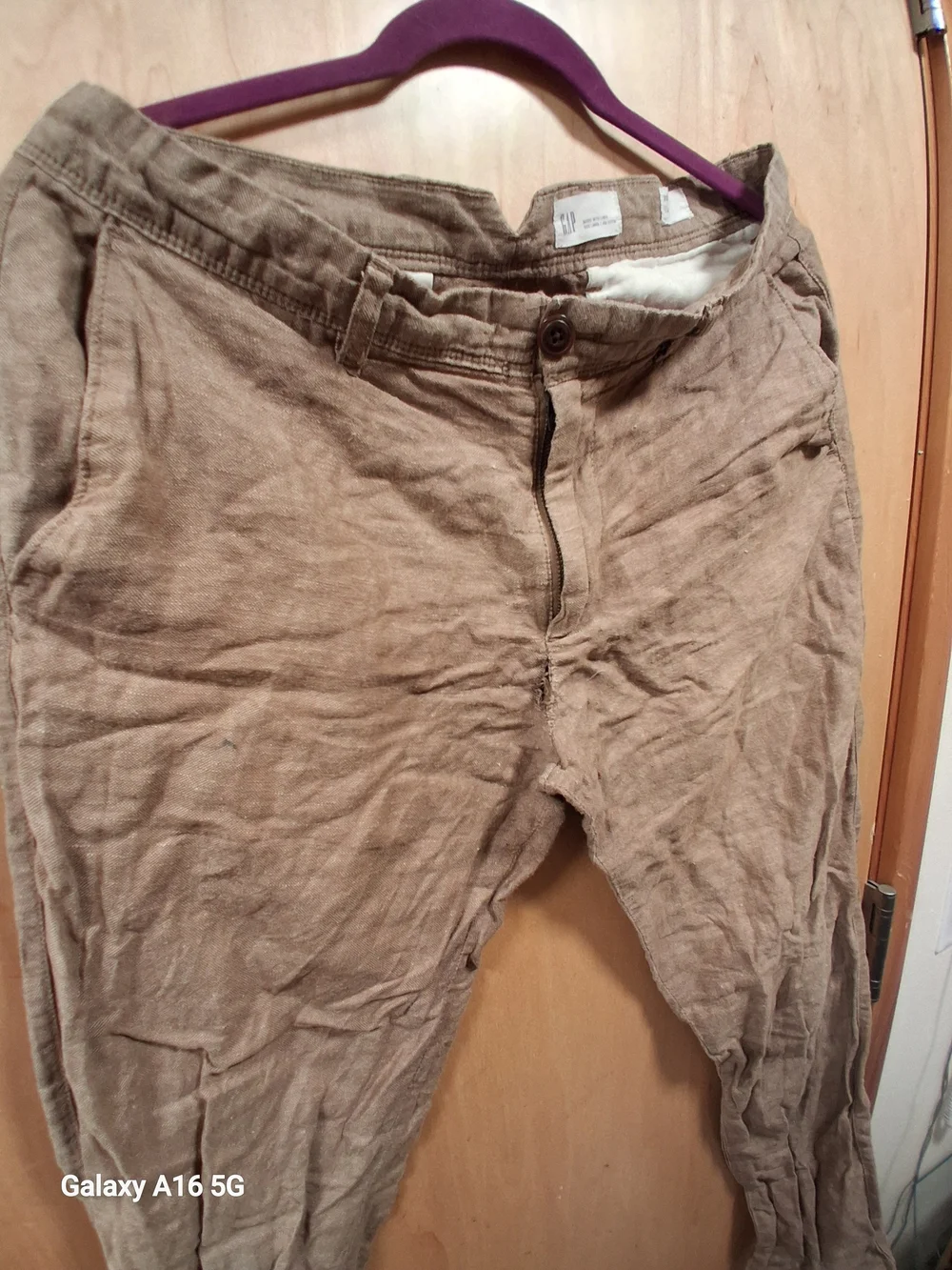 GAP Men's Khaki Linen-Blend Chinos - Tan